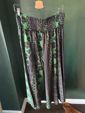 Brahmaloka Bohemian-Print Wide-Leg Pants Size M (no size tag)